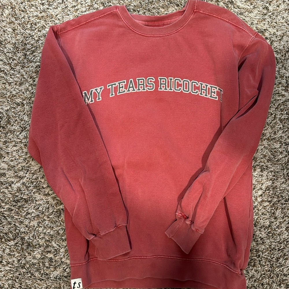 Official Taylor Swift Merch - My Tears Ricochet crew neck sweatshirt